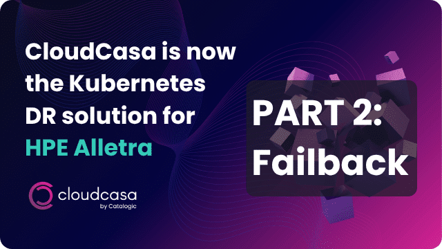 DR solution HPE Alletra Failback