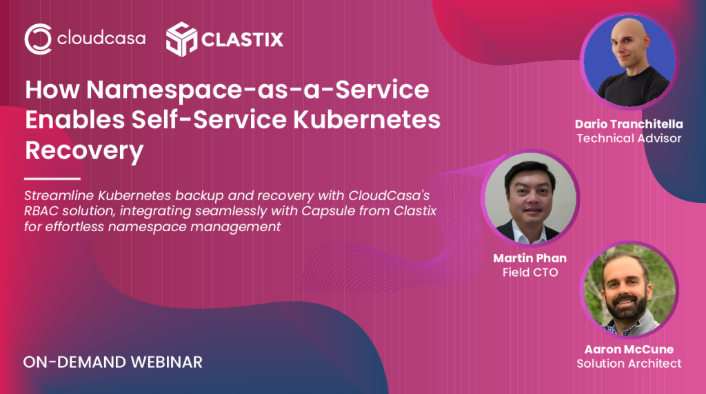 How Namespace-as-a-Service Enables Self-Service Kubernetes Recovery on-demand