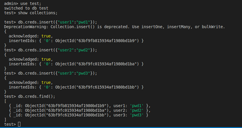 MongoDB setup