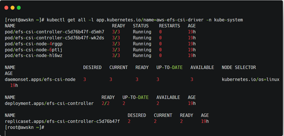 Installed Amazon EFS CSI Driver