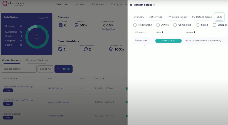 Kubevirt OpenShift SUSEVM Backup