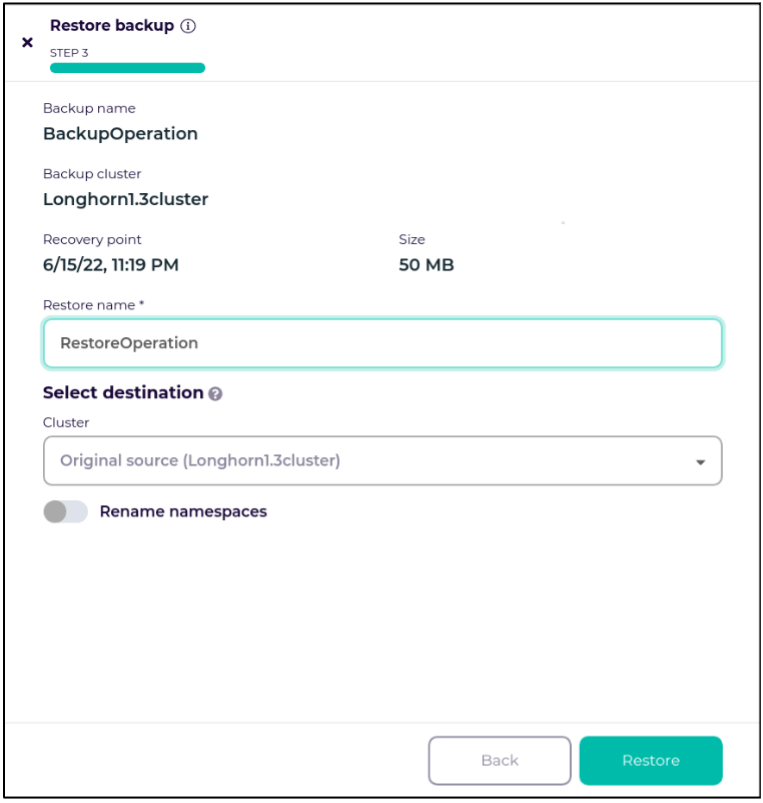 addbackup longhorn step7